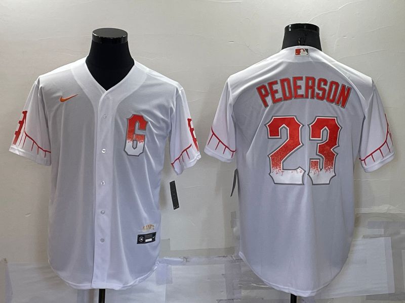 Men San Francisco Giants #23 Pederson City Edition White Game Nike 2022 MLB Jersey->san francisco giants->MLB Jersey